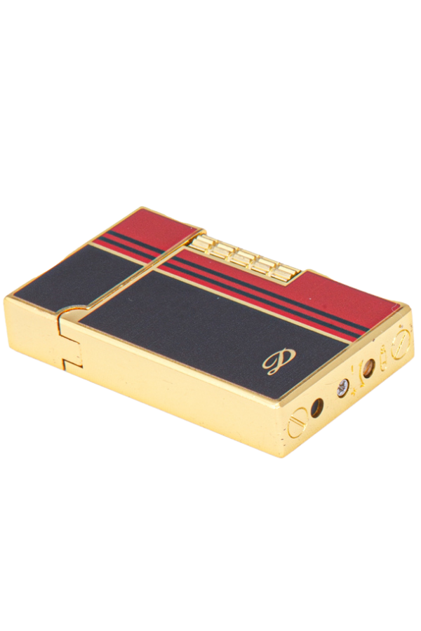 Black Martin Soft Flame Gold-Siyah Kırmızı Desenli Metal Çakmak