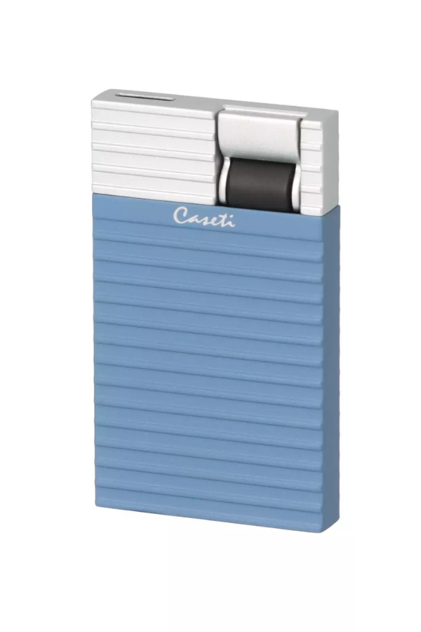 Caseti Perde Alev Turkuaz-Gümüş Desenli Çakmak