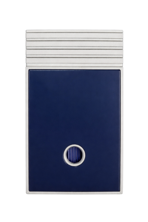 Caseti Tek Torch Perde Alev Lacivert Gümüş Metal Puro Çakmağı