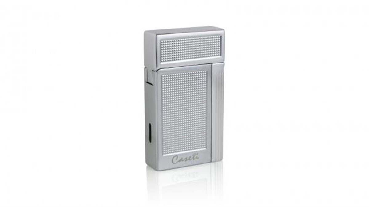 Caseti Tek Torch Pürmüz Gümüş Desenli Puro Çakmak CA0160003