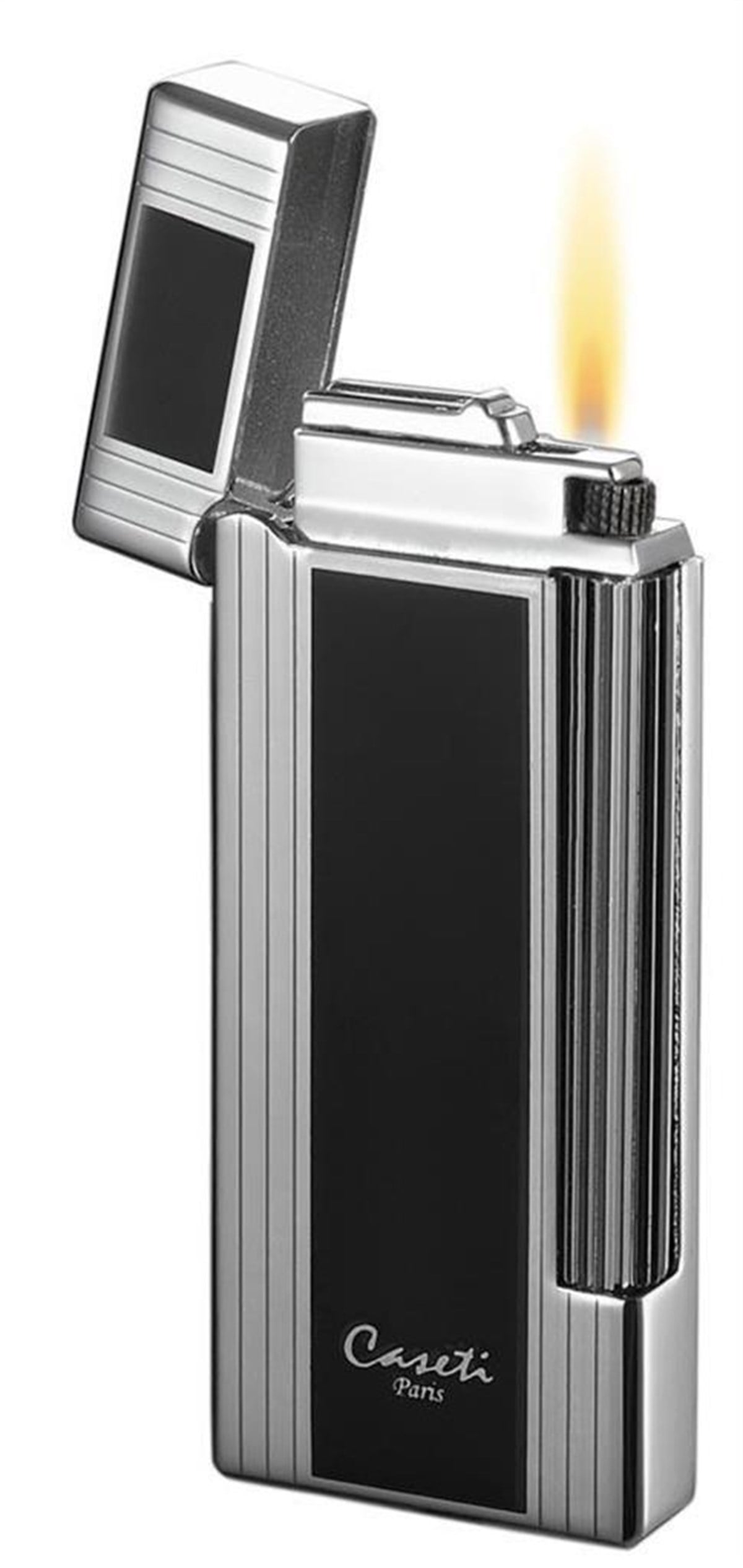 Caseti Tek Torch Pürmüz Siyah-Gümüş Puro Çakmak CA0243002