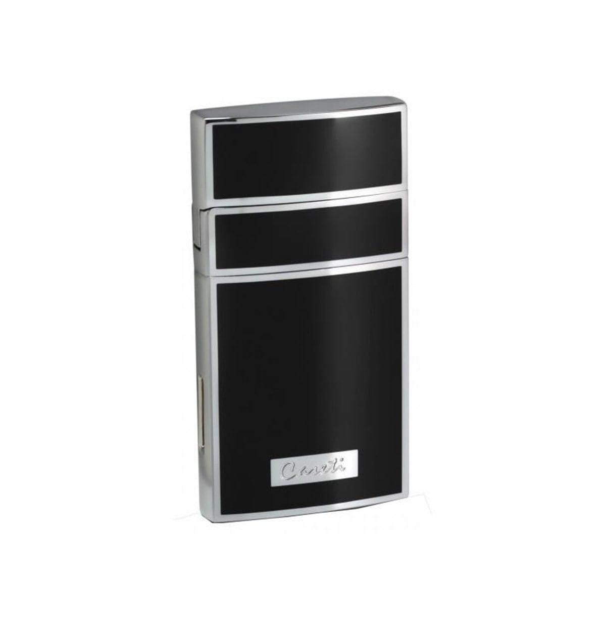 Caseti Tek Torch Pürmüz Siyah-Gümüş Puro Çakmak CA0438001
