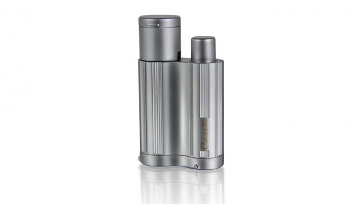 Caseti Tek Torch Pürmüz Mat Gümüş Puro Çakmak CA0504003