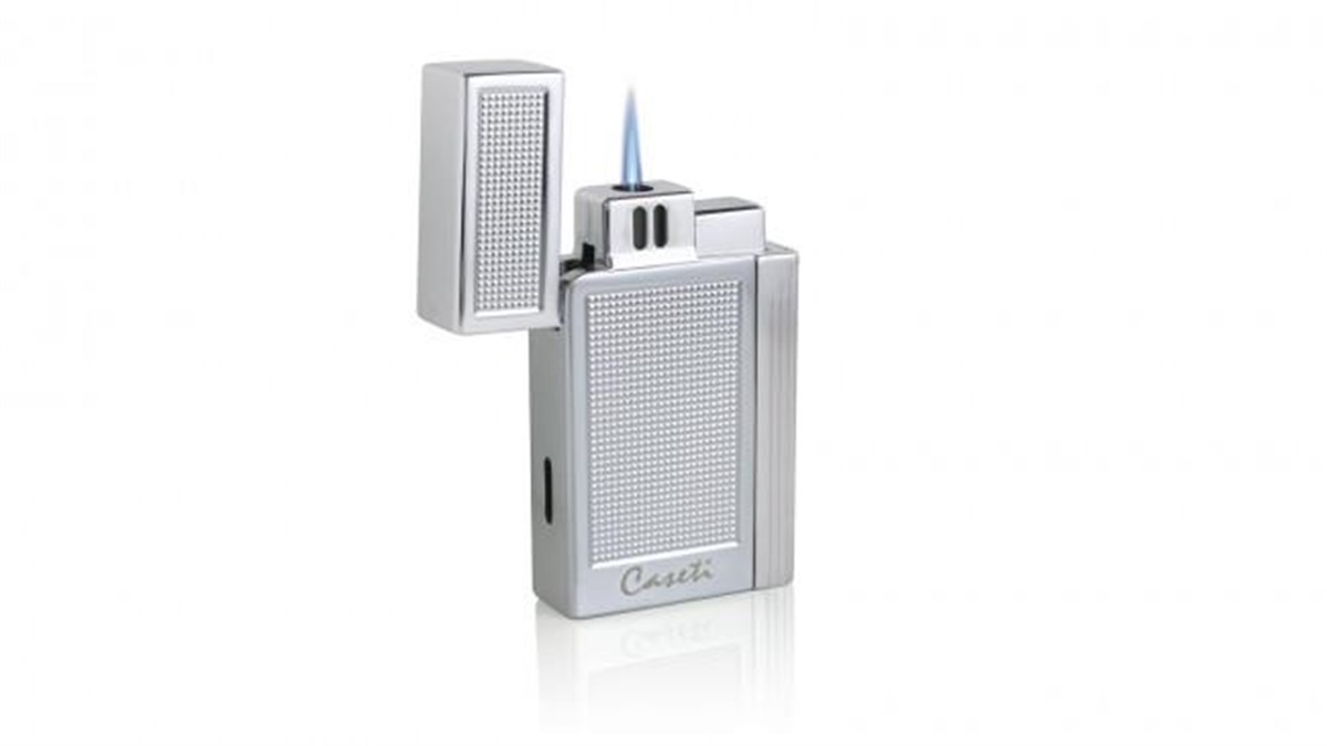 Caseti Tek Torch Pürmüz Gümüş Desenli Puro Çakmak CA0160003