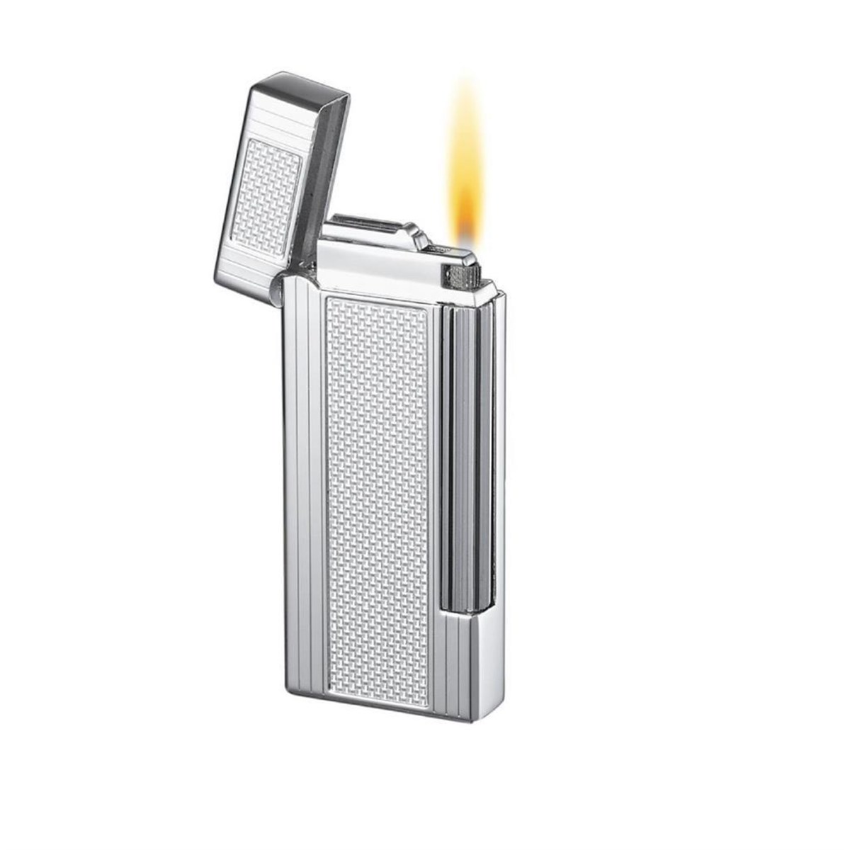 Caseti Tek Torch Pürmüz Gümüş Desenli Puro Çakmak CA02430011