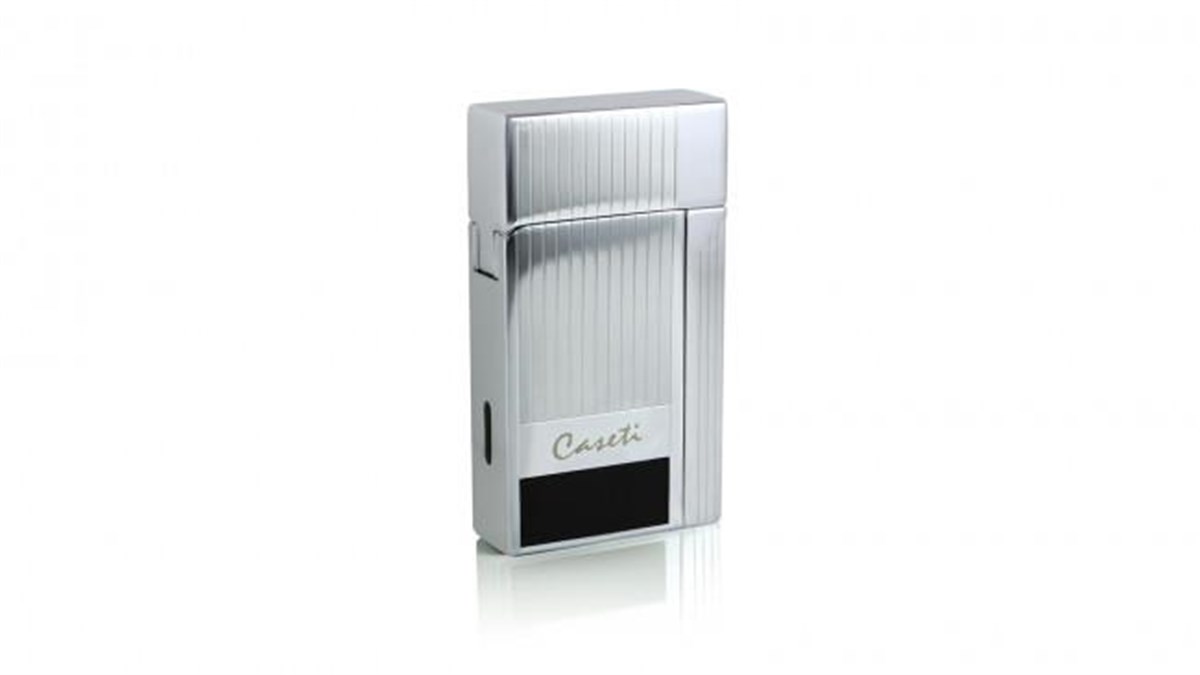 Caseti Tek Torch Pürmüz Gümüş Desenli Puro Çakmak CA0160004