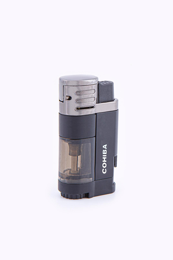 Cohiba 4 Torch Pürmüz Siyah Metal Puro Çakmağı