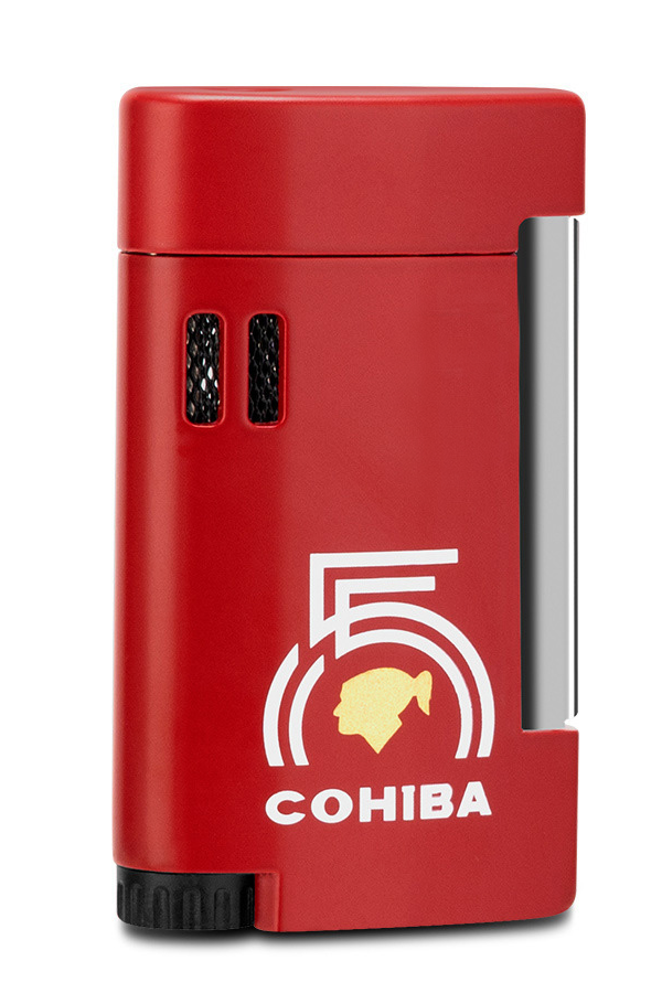Cohiba 55. Yıl Özel Üretim Dahili Kılıflı Tek Torch Pürmüz Kırmızı Puro Çakmağı