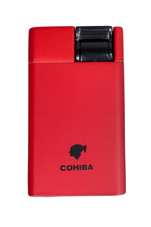 TR8966,Cohiba Perde Alev Pürmüz Kırmızı Puro Çakmağı