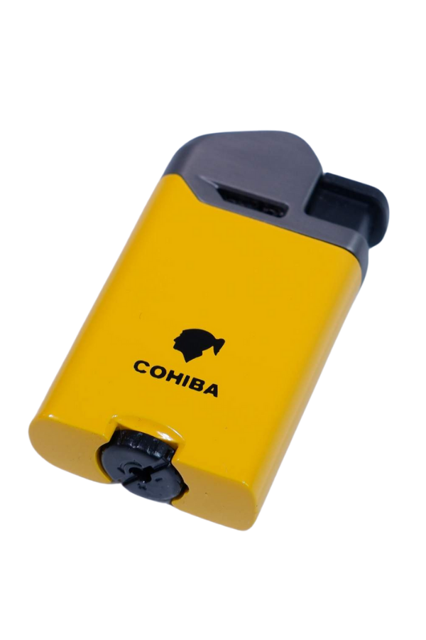 Cohiba Perde Alev Pürmüz Sarı Puro Çakmağı
