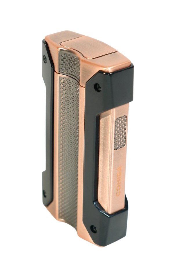 Cohiba Tek Torch Pürmüz Delicili Bronz Siyah Metal Puro Çakmağı