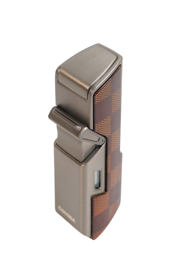 Cohiba Tek Torch Pürmüz Delici İğneli Desenli Gunmetal Metal Puro Çakmak