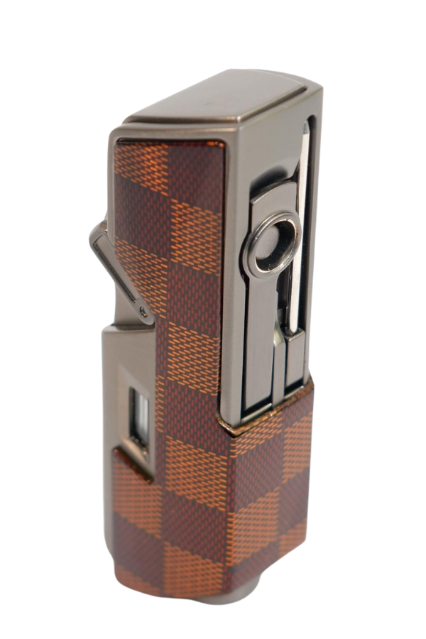 Cohiba Tek Torch Pürmüz Delici İğneli Desenli Gunmetal Metal Puro Çakmak