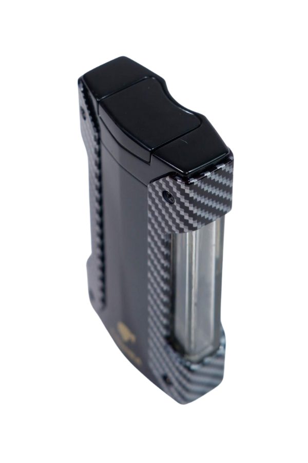Cohiba Tek Torch Pürmüz Siyah Karbon Desenli Puro Çakmağı