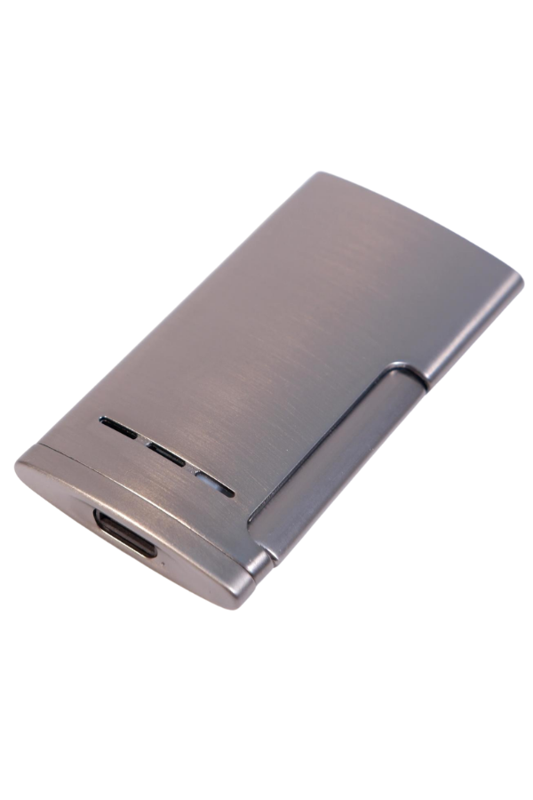 Cohiba Tek Torch Perde Alev Slim 7 Dizayn Gunmetal Metal Puro Çakmağı