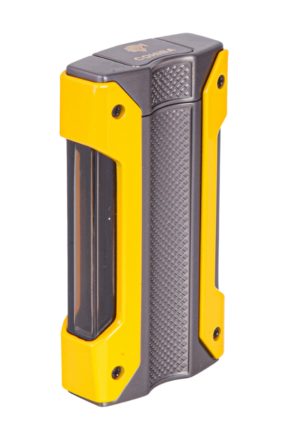 Cohiba Tek Torch Pürmüz Sarı-Gunmetal Metal Puro Çakmağı