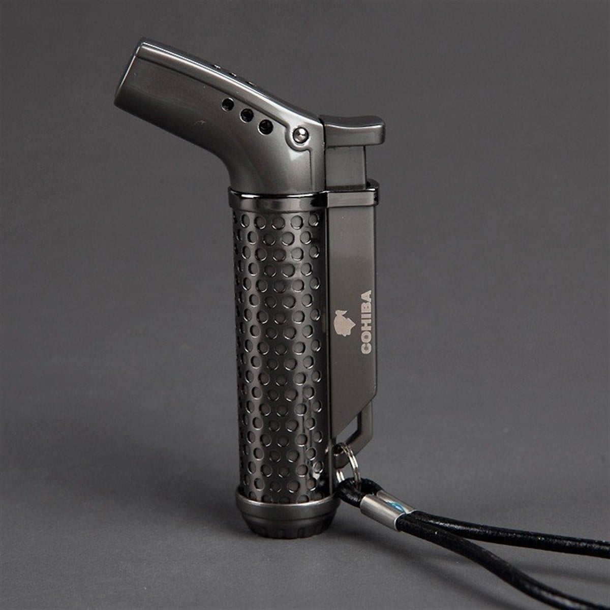 Cohiba Tek Torch Pürmüz Gunmetal Masa Tipi Puro Çakmağı