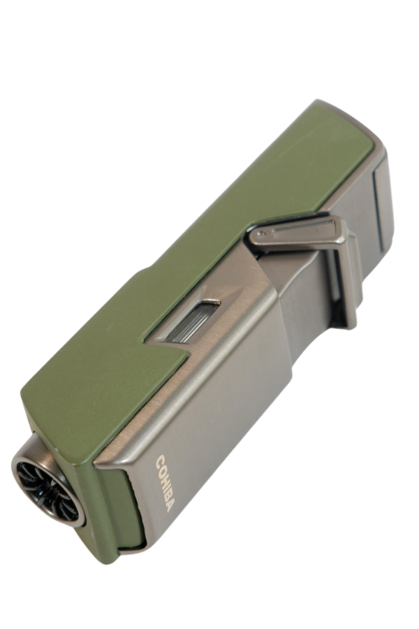 Cohiba Tek Torch Pürmüz Delici İğneli Haki Metal Puro Çakmağı