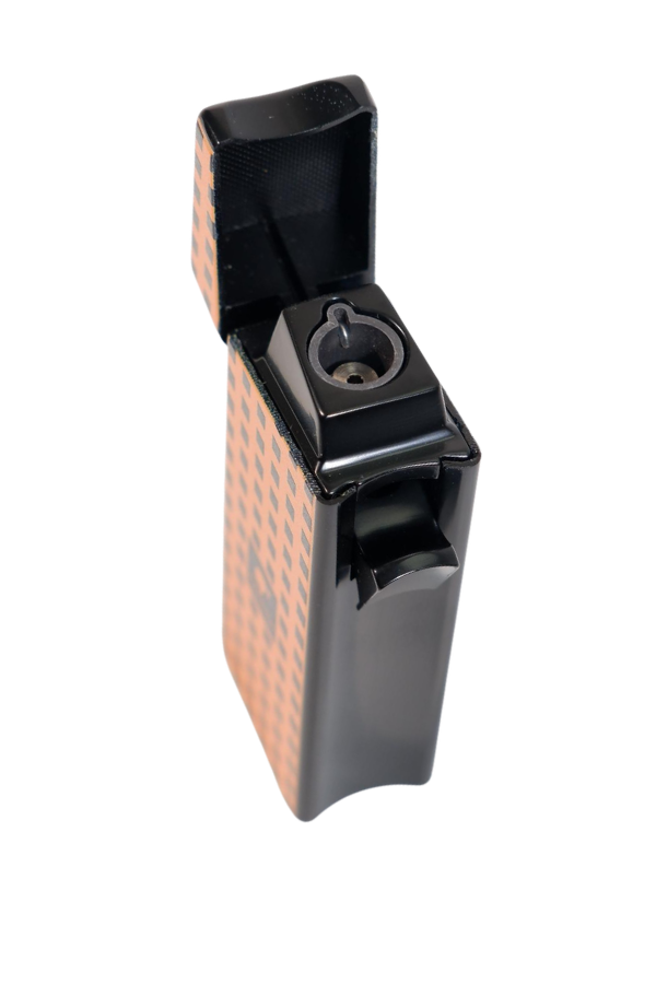 Cohiba Tek Torch Pürmüz Delicili Turuncu Nokta Desenli Metal Puro Çakmağı