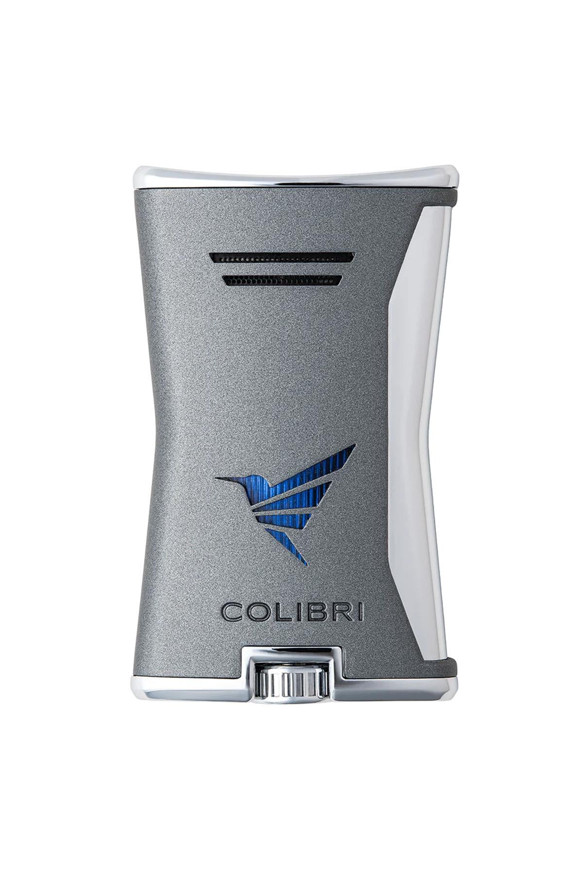 TR8758,Colibri Tek Torch Pürmüz Gri Slim Puro Çakmağı