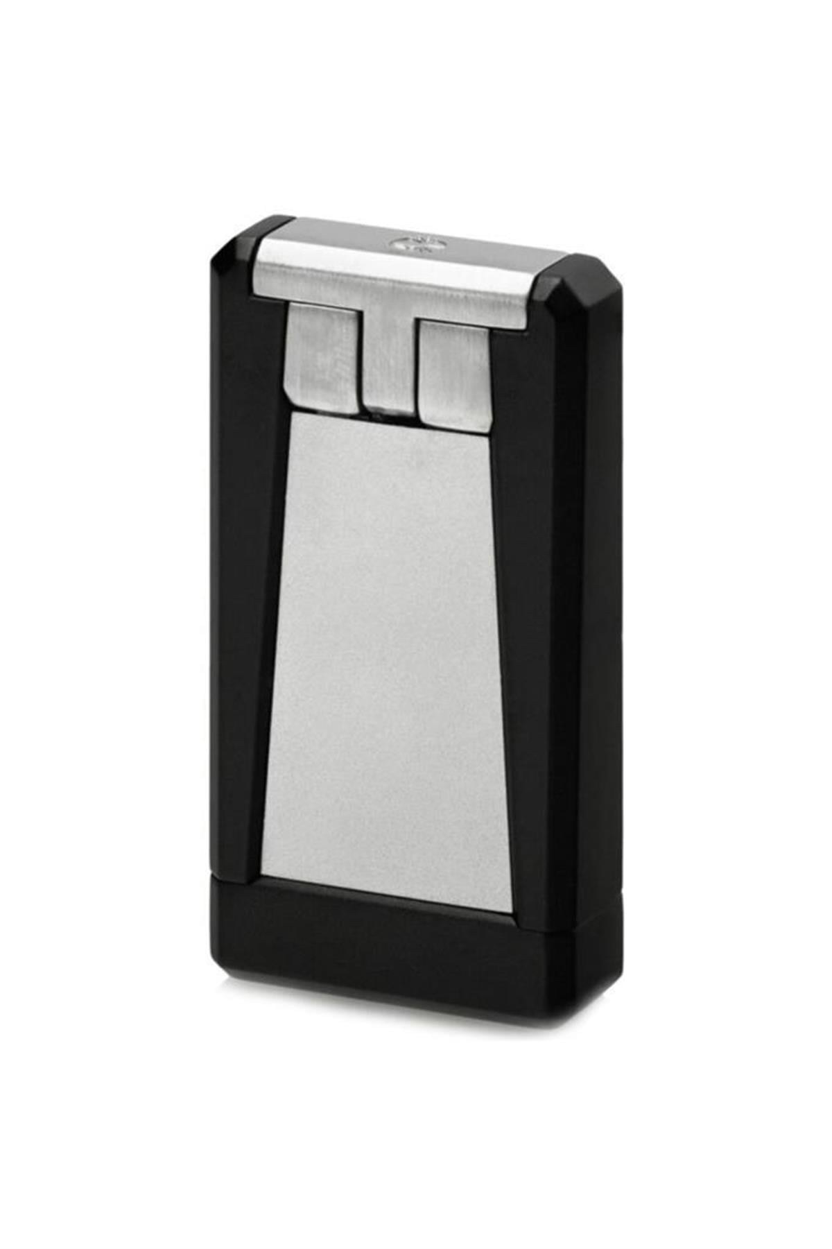 Colibri Stealth Tek Torch Pürmüz 1 Siyah-Gümüş Puro Çakmağı