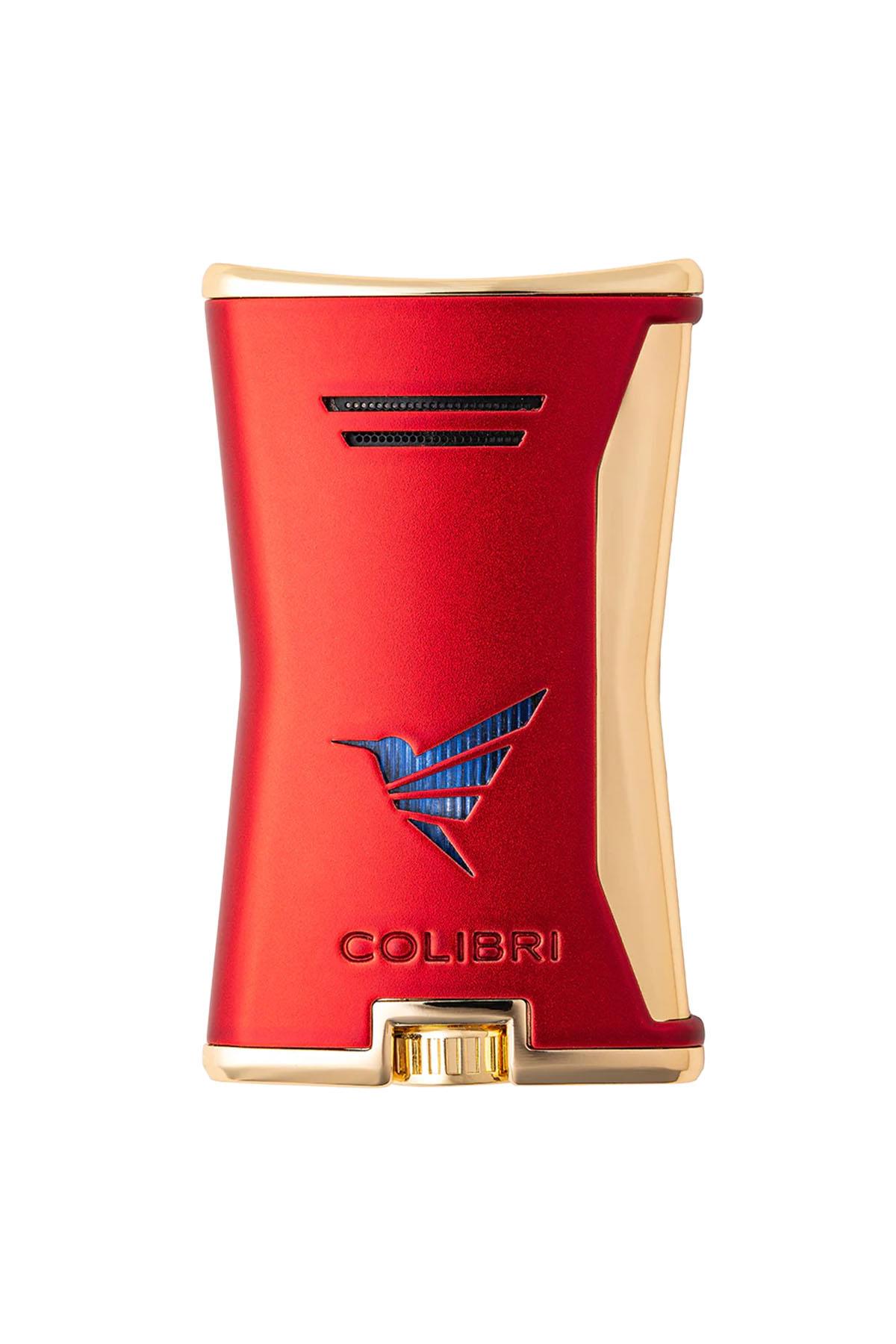 TR8759,Colibri Tek Torch Pürmüz Kırmızı Slim Puro Çakmağı