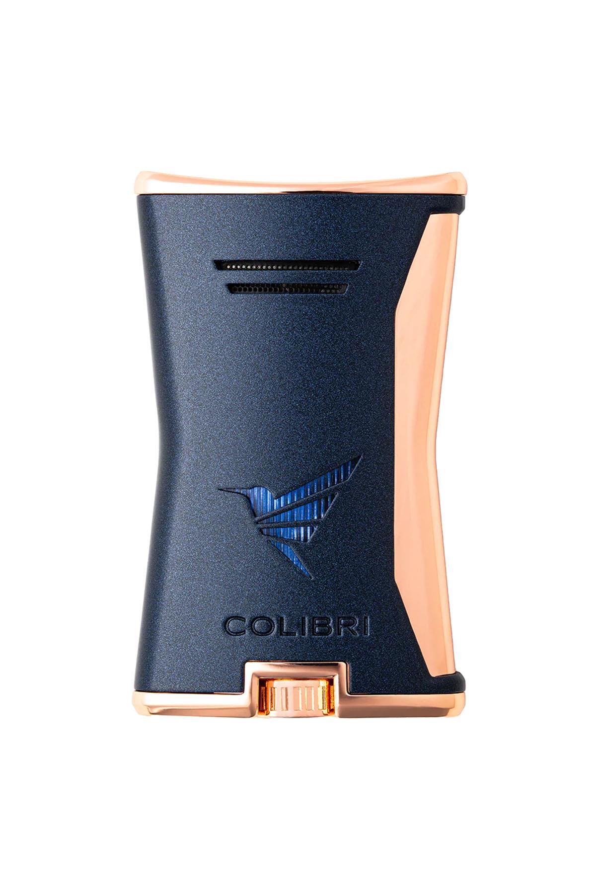 TR8760,Colibri Tek Torch Pürmüz Lacivert Slim Puro Çakmağı