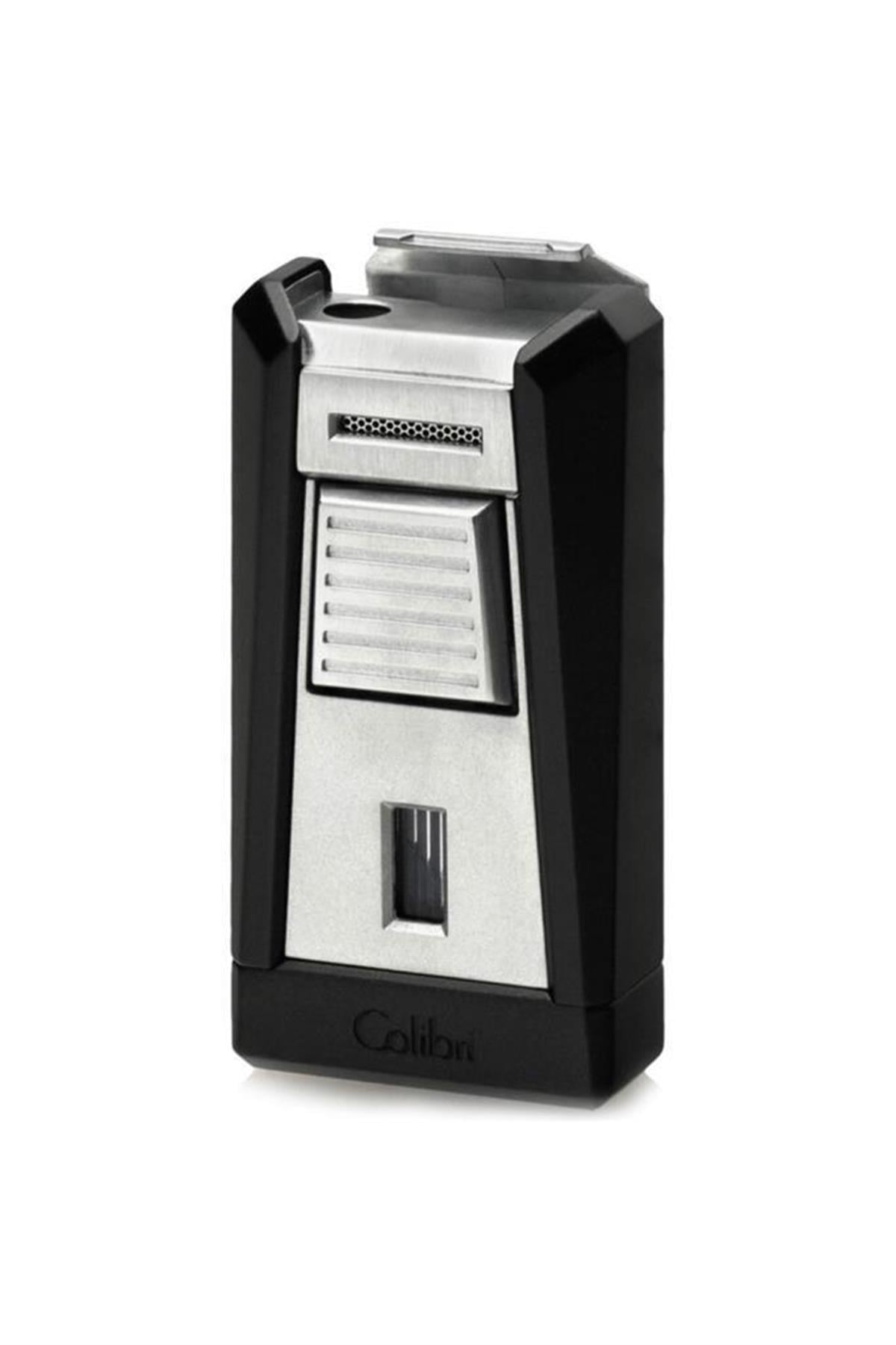 Colibri Stealth Tek Torch Pürmüz 1 Siyah-Gümüş Puro Çakmağı