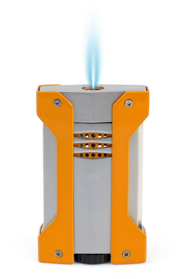 Conquistador Tek Torch Pürmüz Turuncu Gümüş Defi Extreme Dizayn Metal Puro Çakmağı