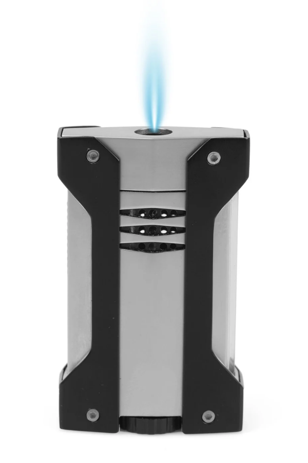 Conquistador Tek Torch Pürmüz Krom Siyah Defi Extreme Dizayn Metal Puro Çakmağı
