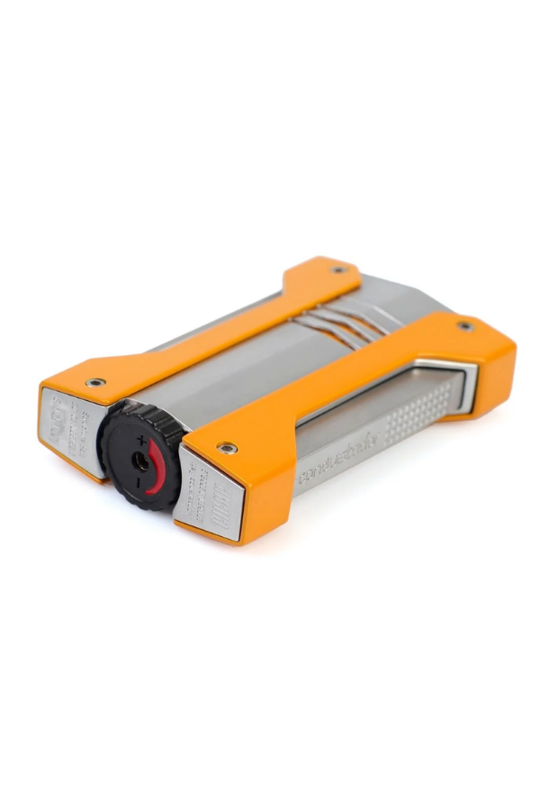 Conquistador Tek Torch Pürmüz Turuncu Gümüş Defi Extreme Dizayn Metal Puro Çakmağı