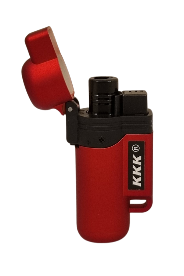 PremiumQuality Kırmızı Plastik Tek Torch Pürmüz Puro Çakmağı