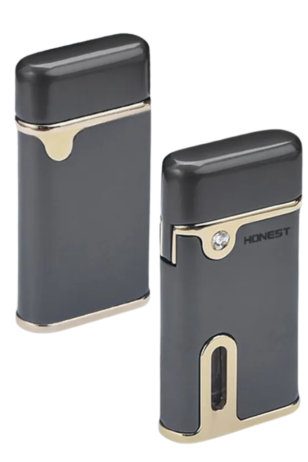 Honest Gunmetal Tek Torch Pürmüz Metal Puro Çakmağı