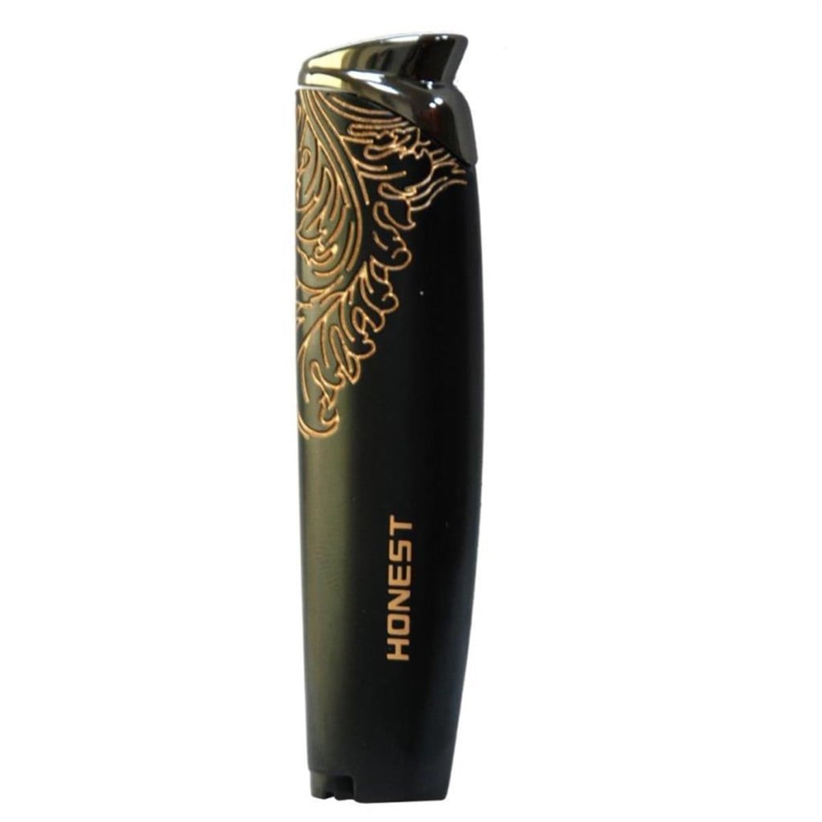 TR901,Honest Tek Torch Siyah-Gold Puro Çakmak