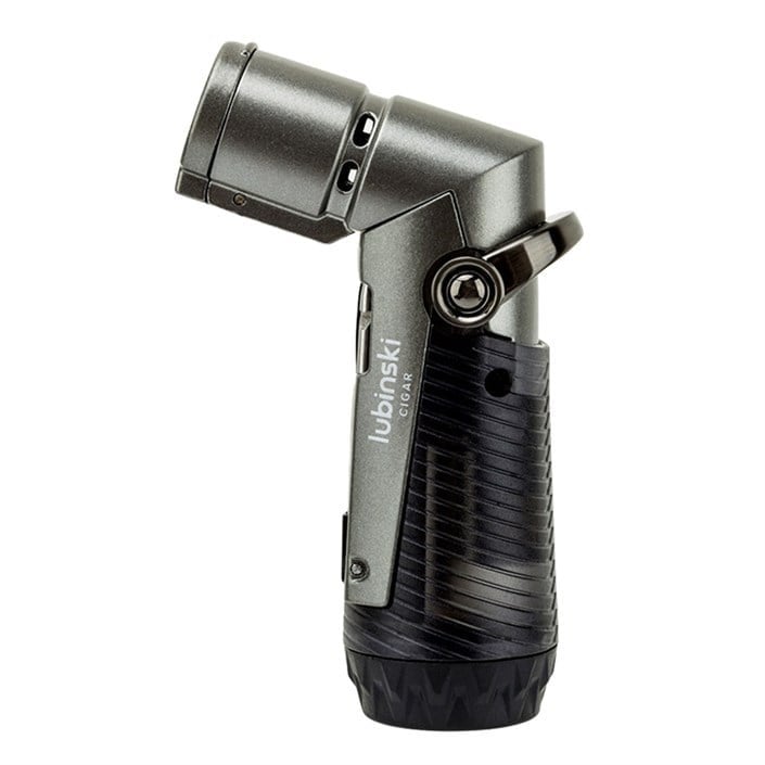Lubinski Tek Torch İğneli Ve Delicili Puro Çakmağı Gri