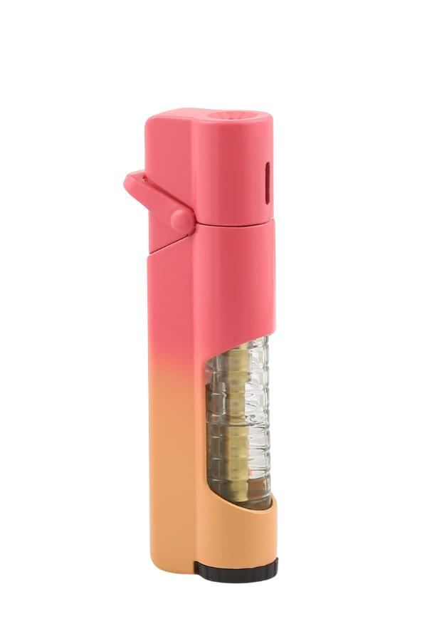 Parmida Tek Torch Pürmüz Pembe-Sarı Puro Çakmağı