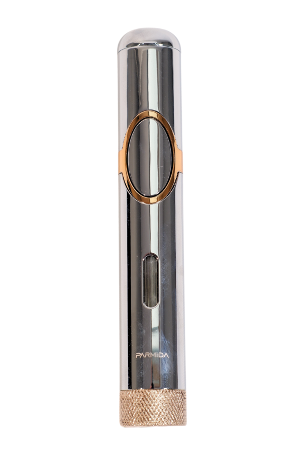Parmida Tek Torch Pürmüz Delicili Gümüş Metal Puro Çakmağı
