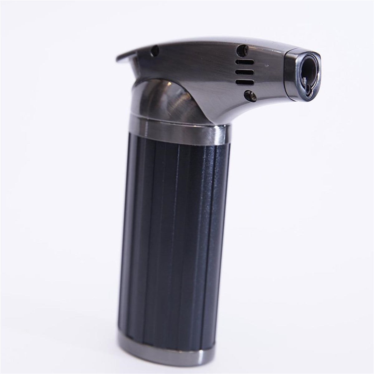 Parmida Tek Torch Pürmüz Siyah-Gunmetal Masa Tipi Puro Çakmağı