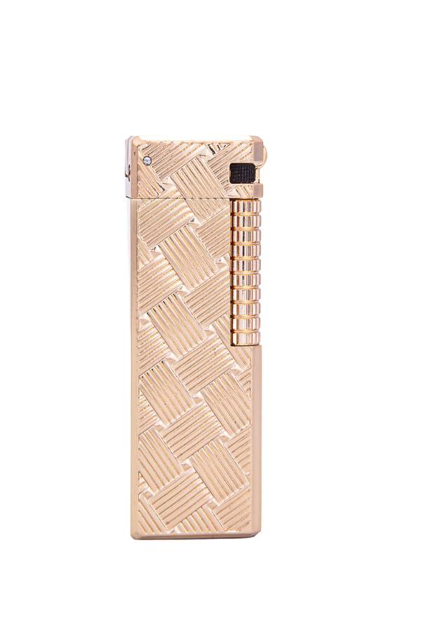 Parmida Gold Düz İşlemeli Soft Flame Metal Çakmak