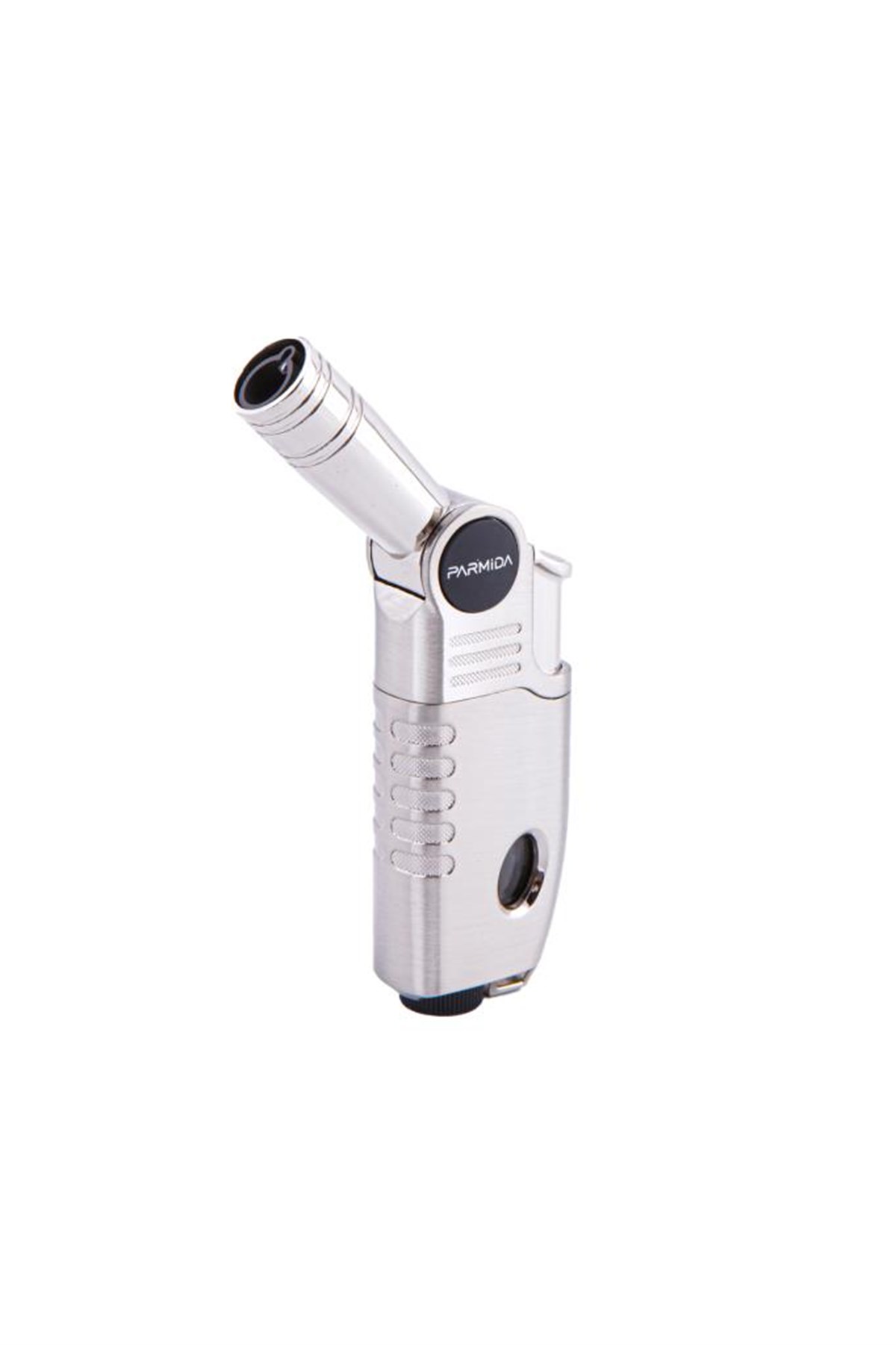 Parmida Tek Torch Pürmüz Gümüş Oynar Başlıklı Masa Tipi Puro Çakmağı