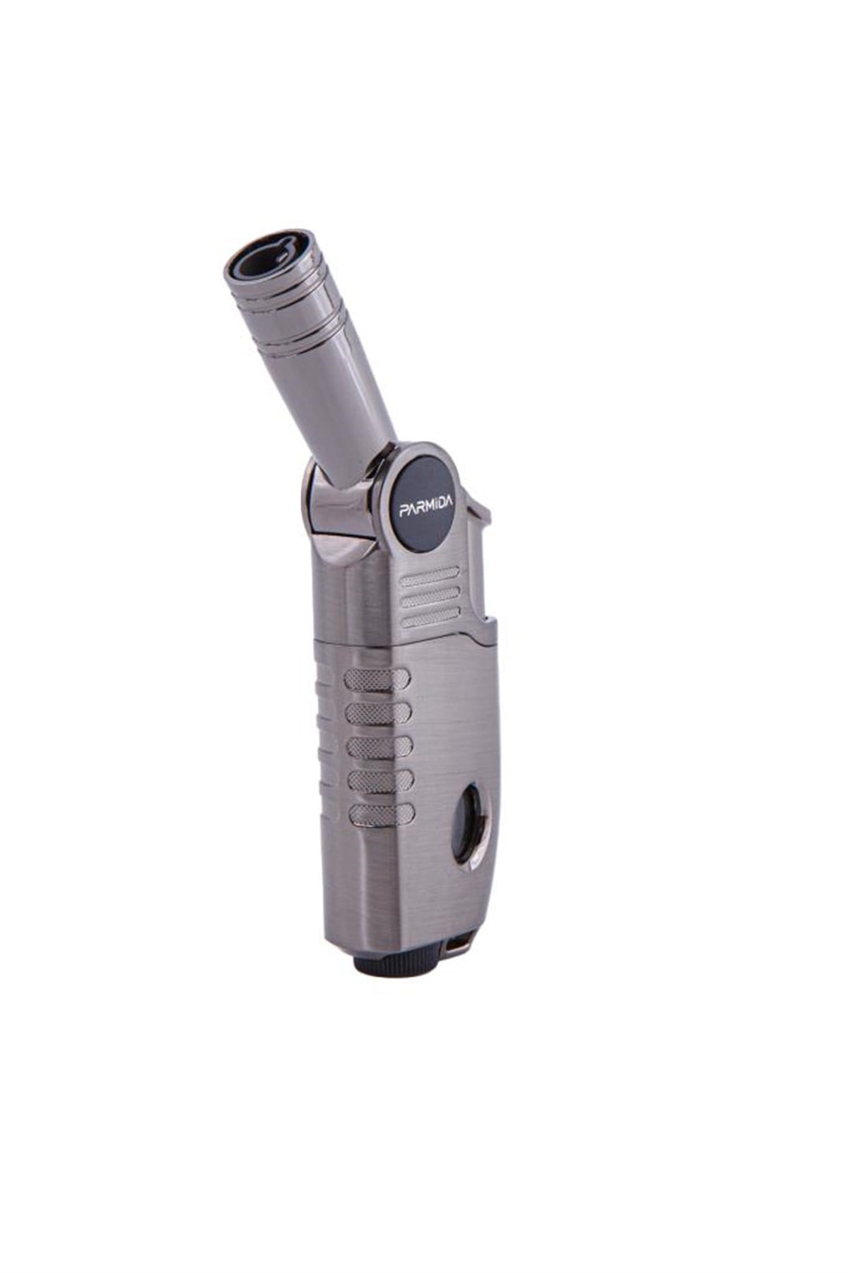Parmida Tek Torch Pürmüz Gunmetal Oynar Başlıklı Masa Tipi Puro Çakmağı