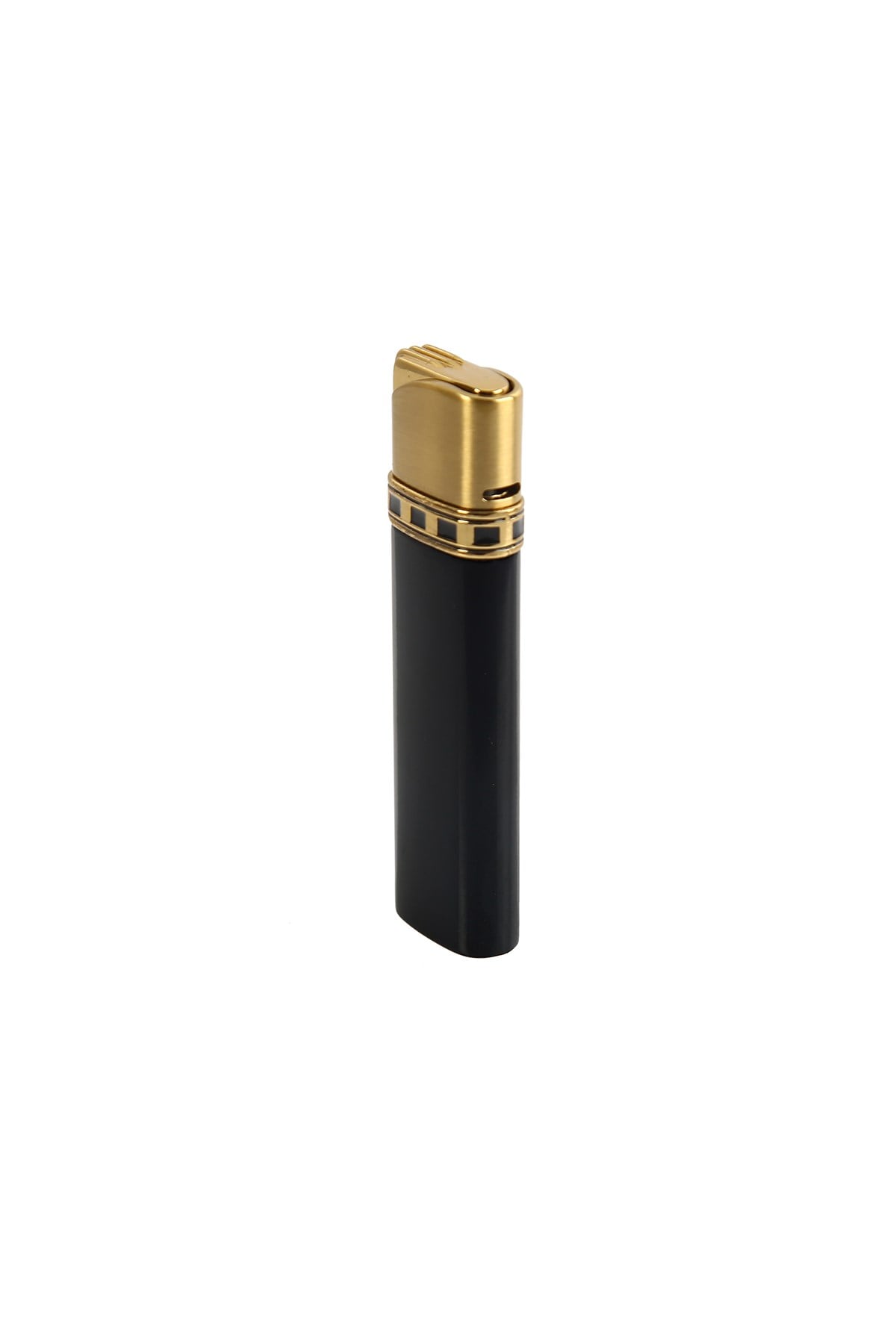 TR4783,Premium Quality Siyah-Gold Tek Torch Puro Çakmağı