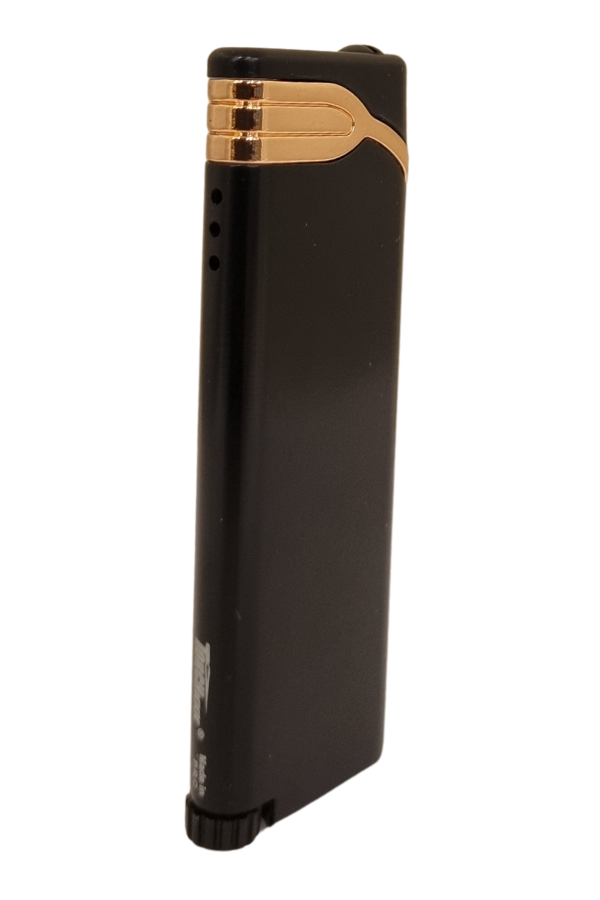 PremiumQuality Siyah - Bronz Tek Torch Pürmüz Metal Puro Çakmağı