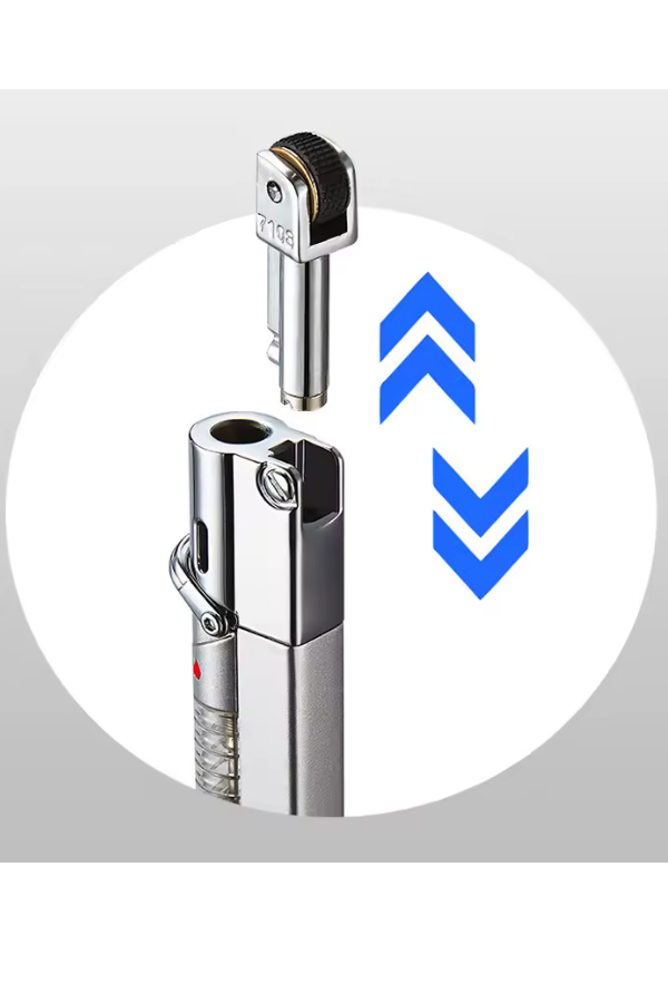 PremiumQuality Tek Torch Pürmüz Gümüş Puro Çakmağı