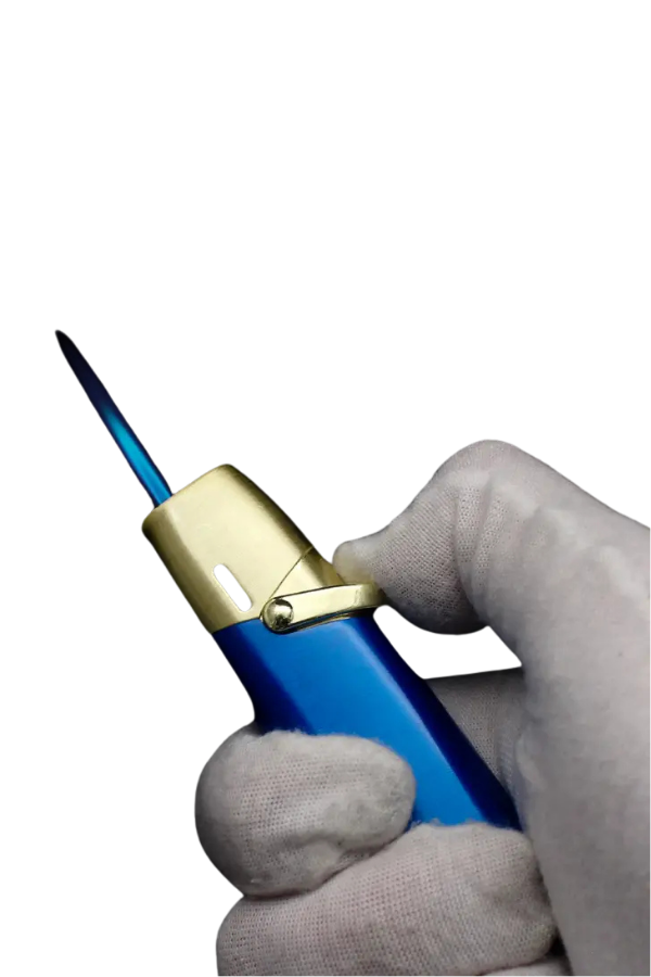 PremiumQuality Tek Torch Pürmüz Lacivert Metal Puro Çakmağı