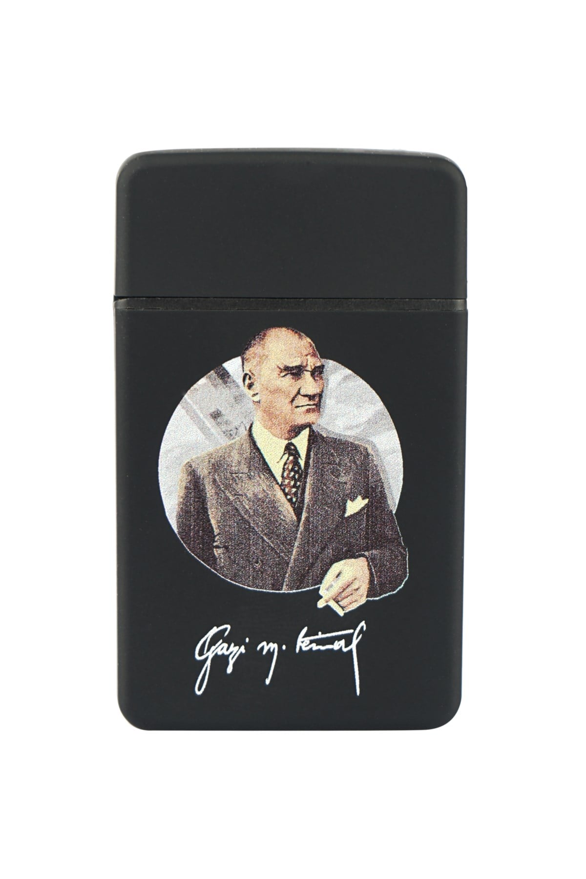 TR4195,PremiumQuality Atatürk Desenli Tek Torch Puro Çakmağı