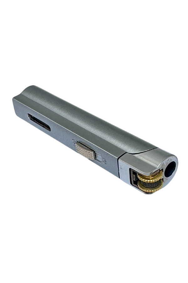 PremiumQuality Tek Torch Pürmüz Gümüş Puro Çakmağı