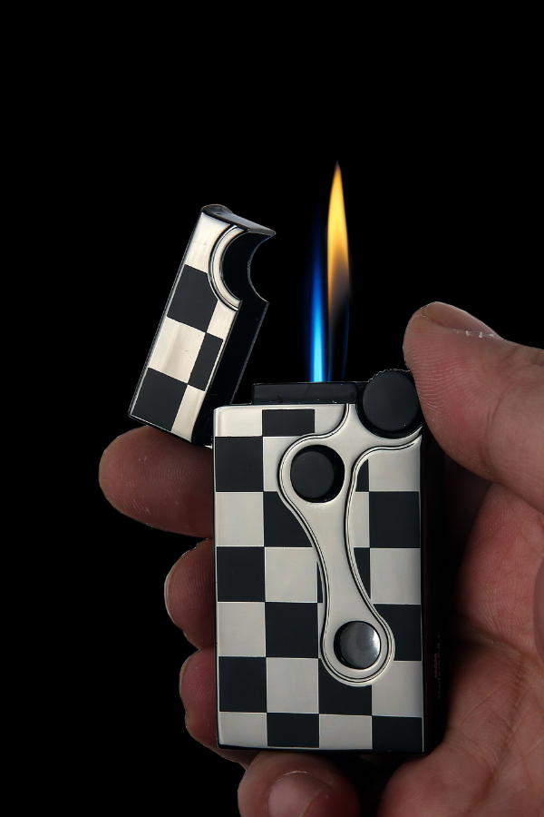 Quantoro Soft Flame Gunmetal Desenli Metal Puro Çakmağı