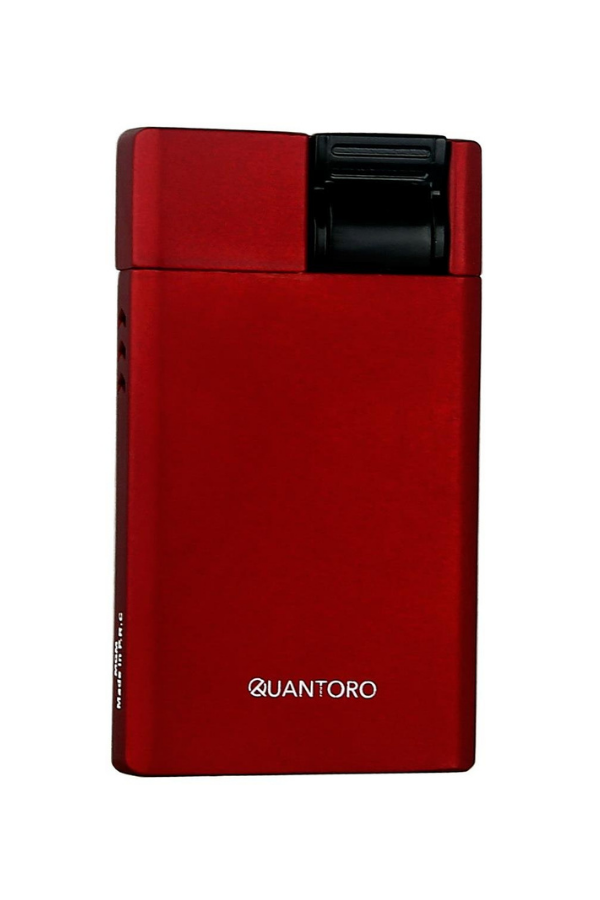 TRZ1001,Quantoro Tek Torch Pürmüz Kırmızı Metal Puro Çakmağı