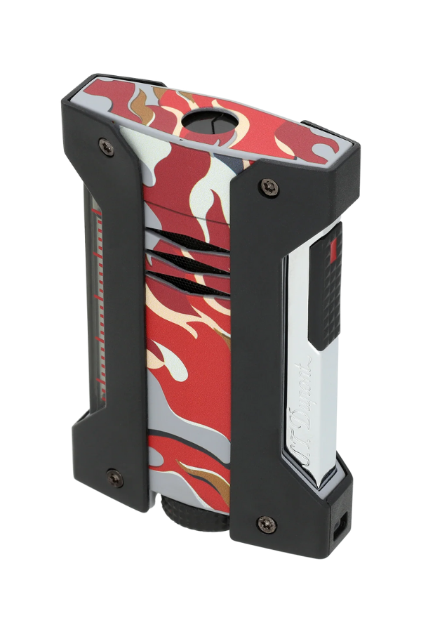 S.T. Dupont Camo Kamuflaj Desenli Kırmızı Puro Çakmağı 21451